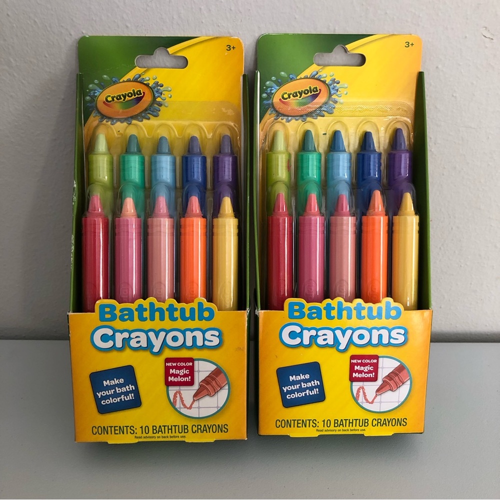 Lot of 2 Crayola Bathtub Crayons, 10 crayons per package 3+
